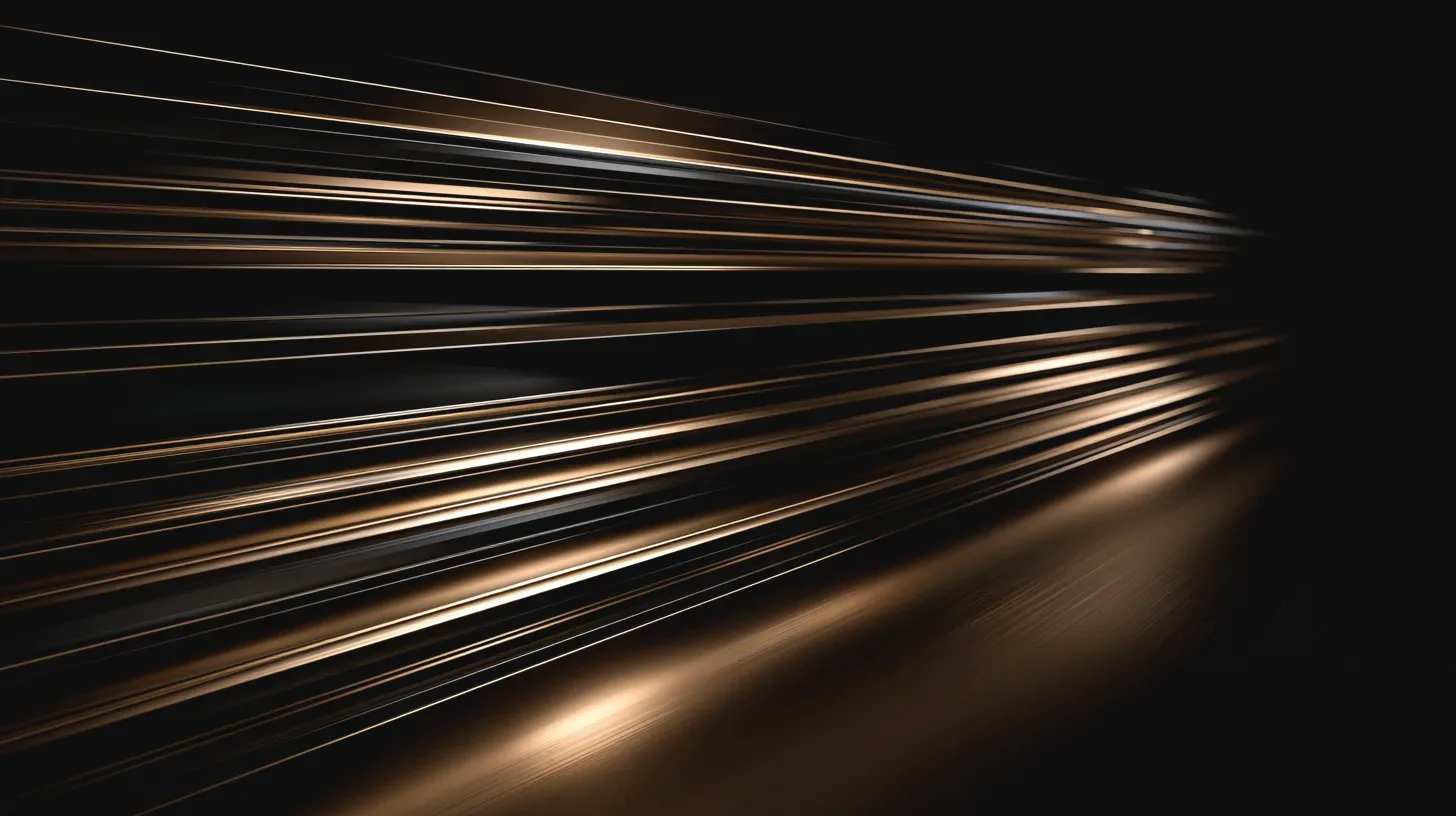 Several thin metal plates in receding depth, each offset so all edges stay visible.