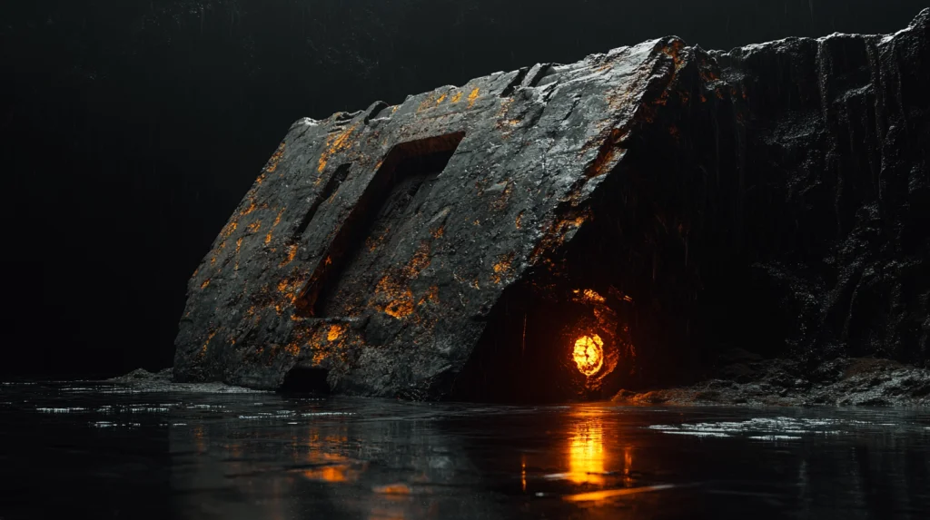 Magento 1 End of Life — padlock icon on a dark server rack background